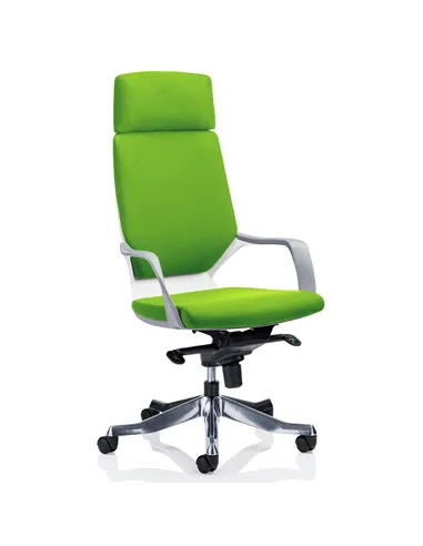 Dynamic Xenon Executive Office Chair High Back With Headrest Fully Bespoke Colour Myrrh Green KCUP1179