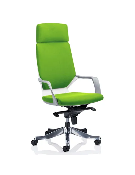 Dynamic Xenon Executive Office Chair High Back With Headrest Fully Bespoke Colour Myrrh Green KCUP1179