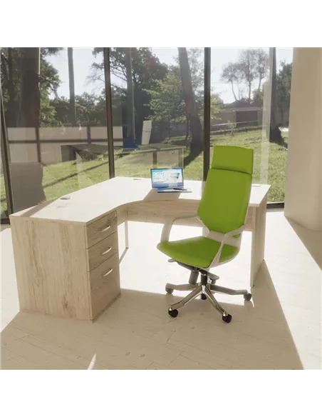 Dynamic Xenon Executive Office Chair High Back With Headrest Fully Bespoke Colour Myrrh Green KCUP1179