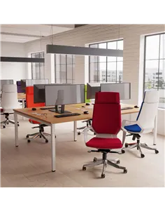 Dynamic Xenon Executive Office Chair High Back With Headrest Fully Bespoke Colour Tabasco Orange KCUP1181 2