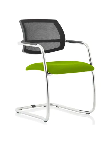 Dynamic Swift Cantilever Visitor Chair Bespoke Colour Myrrh Green KCUP1631