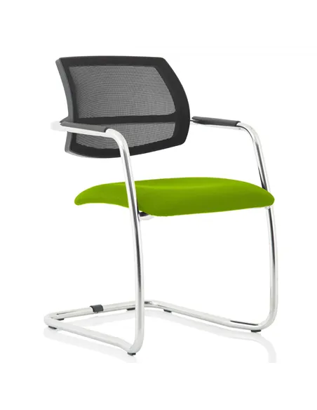 Dynamic Swift Cantilever Visitor Chair Bespoke Colour Myrrh Green KCUP1631
