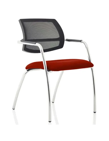 Dynamic Swift Visitor Chair (Straight Leg) Bespoke Colour Ginseng Chilli KCUP1637