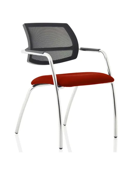 Dynamic Swift Visitor Chair (Straight Leg) Bespoke Colour Ginseng Chilli KCUP1637