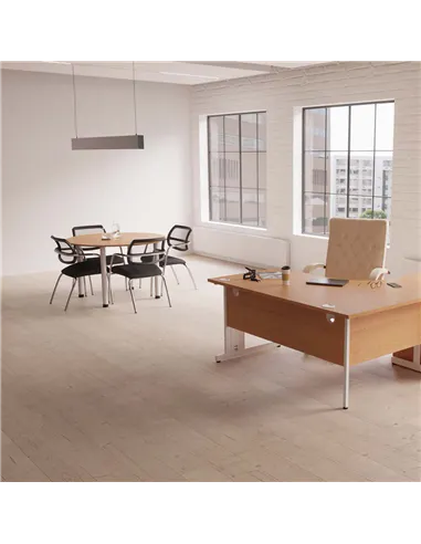 Dynamic Swift Visitor Chair (Straight Leg) Bespoke Colour Maringa Teal KCUP1638