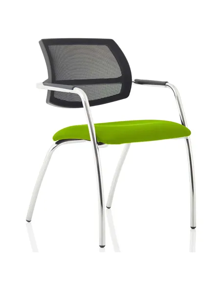 Dynamic Swift Visitor Chair (Straight Leg) Bespoke Colour Myrrh Green KCUP1639