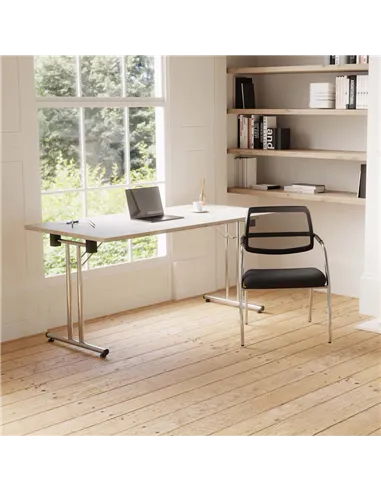 Dynamic Swift Visitor Chair (Straight Leg) Bespoke Colour Senna Yellow KCUP1640