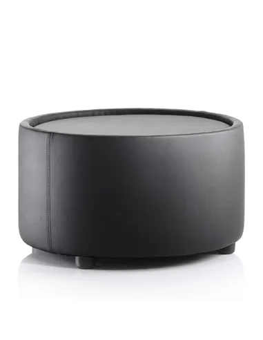 Dynamic Neo Reception Round Table Black Leather BR000096