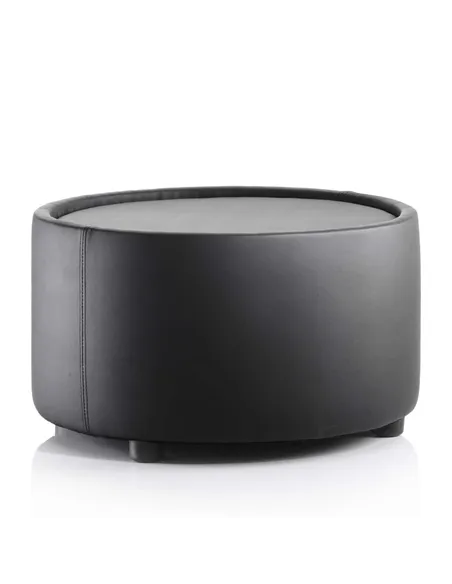 Dynamic Neo Reception Round Table Black Leather BR000096