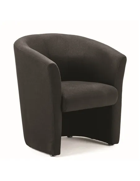 Dynamic Neo Visitor Chair Single Tub Black Fabric BR000099