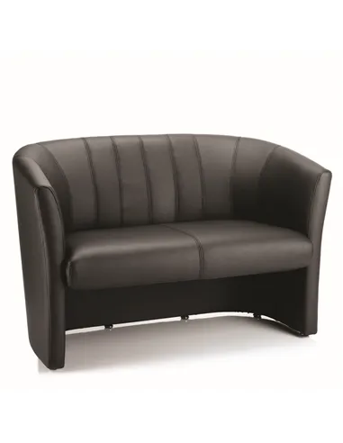 Dynamic Neo Visitor Chair Twin Tub Black Leather BR000105