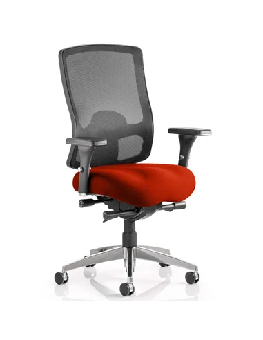 Dynamic Regent Task Operator Chair Bespoke Colour Seat Tabasco Orange KCUP0500