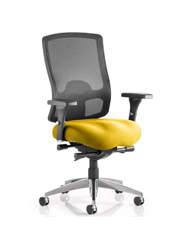 Dynamic Regent Task Operator Chair Bespoke Colour Seat Senna Yellow KCUP0501