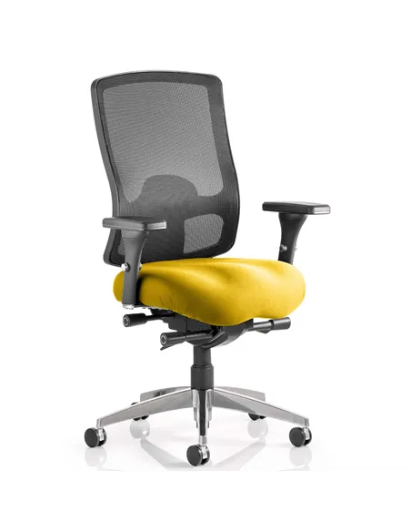 Dynamic Regent Task Operator Chair Bespoke Colour Seat Senna Yellow KCUP0501