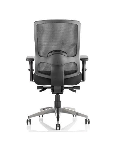 Dynamic Regent Task Operator Chair Black Fabric Black Mesh Back With Arms OP000113