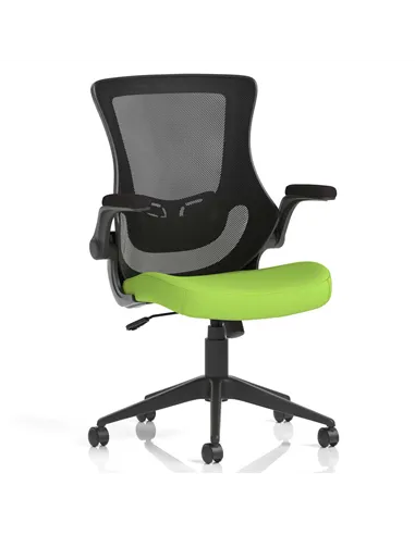 Dynamic Orbit Black Mesh Back Office Chair Bespoke Colour Seat Myrrh Green KCUP2138