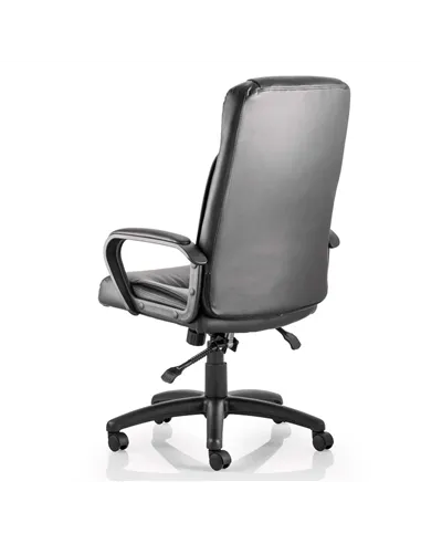 Dynamic Plaza Executive Office Chair Black Soft Bonded Leather With Arms EX000052