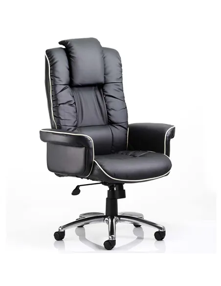 Dynamic Chelsea Executive Office Chair Black Soft Bonded Leather With Arms EX000001