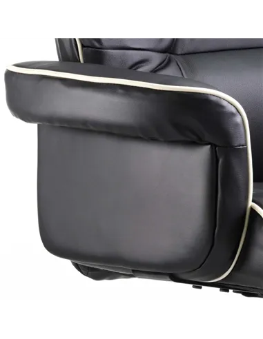 Dynamic Chelsea Executive Office Chair Black Soft Bonded Leather With Arms EX000001