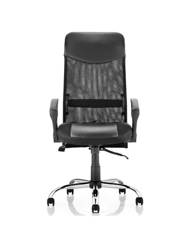 Dynamic Vegas Executive Chair Black Leather Seat Black Mesh Back With Arms EX000074