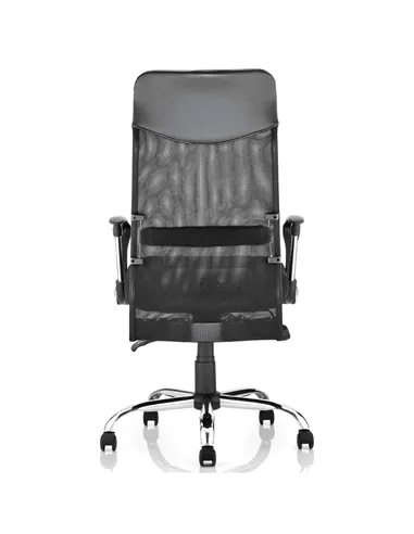 Dynamic Vegas Executive Chair Black Leather Seat Black Mesh Back With Arms EX000074