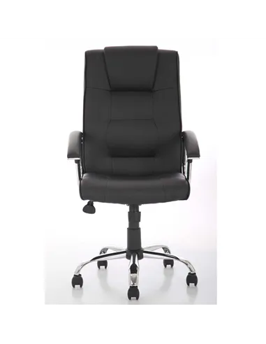 Dynamic Thrift Executive Office Chair Black Soft Bonded Leather With Padded Arms EX000163