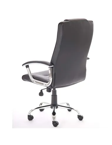 Dynamic Thrift Executive Office Chair Black Soft Bonded Leather With Padded Arms EX000163