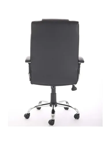 Dynamic Thrift Executive Office Chair Black Soft Bonded Leather With Padded Arms EX000163