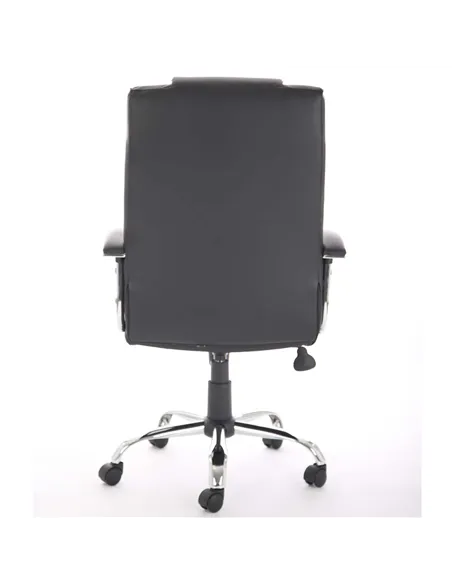 Dynamic Thrift Executive Office Chair Black Soft Bonded Leather With Padded Arms EX000163