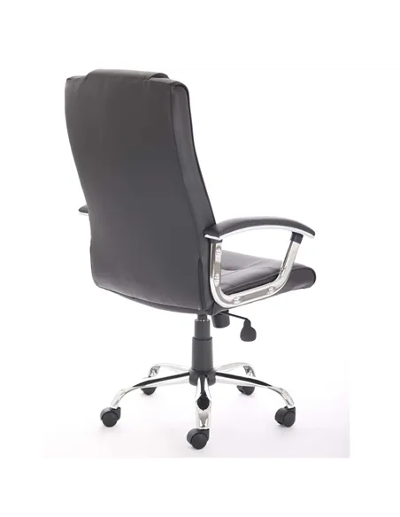 Dynamic Thrift Executive Office Chair Black Soft Bonded Leather With Padded Arms EX000163