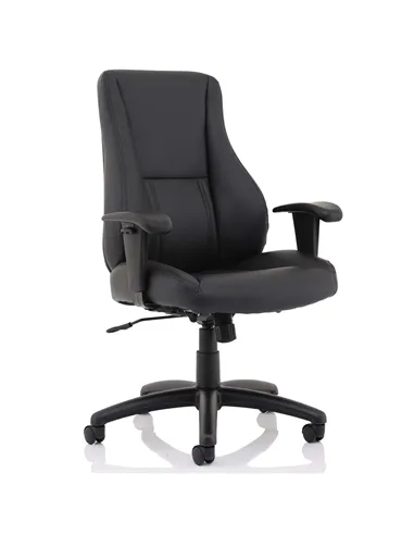 Dynamic Winsor Black Leather Office Chair No Headrest EX000212
