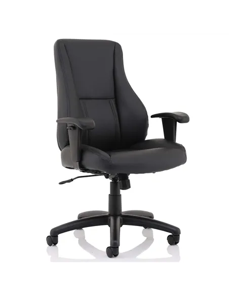 Dynamic Winsor Black Leather Office Chair No Headrest EX000212