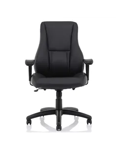 Dynamic Winsor Black Leather Office Chair No Headrest EX000212 2