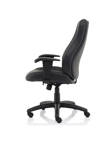 Dynamic Winsor Black Leather Office Chair No Headrest EX000212