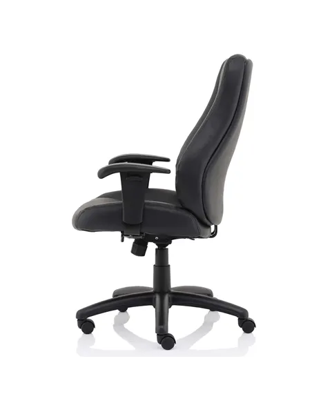 Dynamic Winsor Black Leather Office Chair No Headrest EX000212