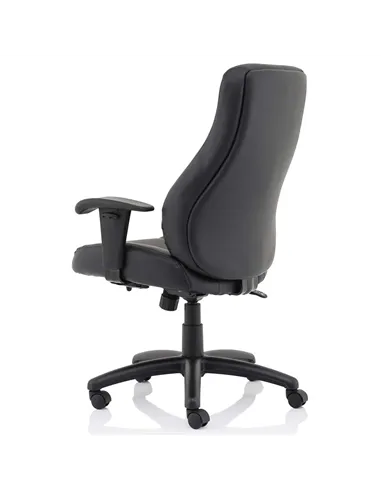 Dynamic Winsor Black Leather Office Chair No Headrest EX000212