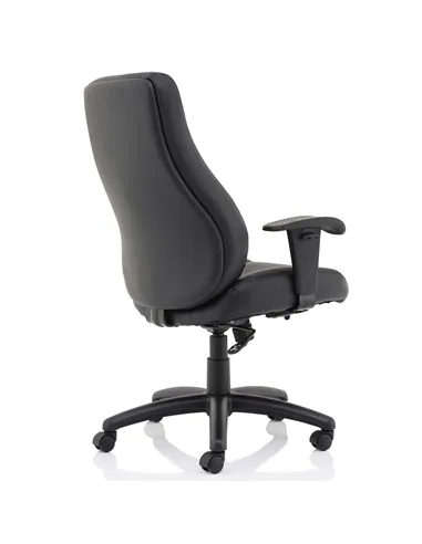 Dynamic Winsor Black Leather Office Chair No Headrest EX000212