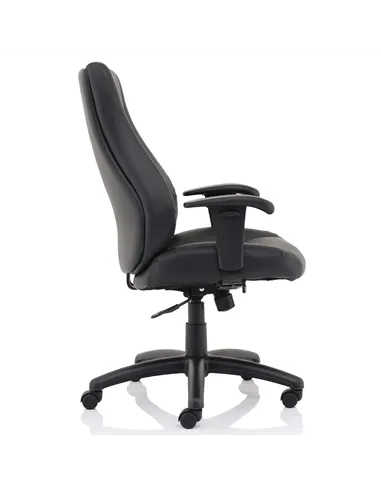 Dynamic Winsor Black Leather Office Chair No Headrest EX000212