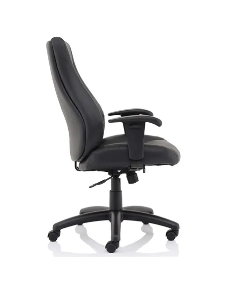 Dynamic Winsor Black Leather Office Chair No Headrest EX000212