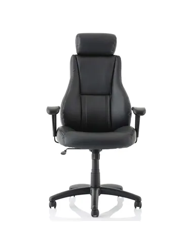 Dynamic Winsor Black Leather Office Chair With Headrest EX000213