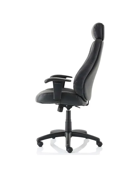 Dynamic Winsor Black Leather Office Chair With Headrest EX000213