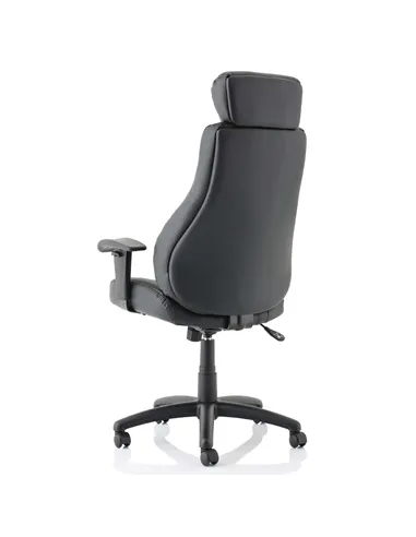 Dynamic Winsor Black Leather Office Chair With Headrest EX000213