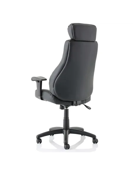 Dynamic Winsor Black Leather Office Chair With Headrest EX000213