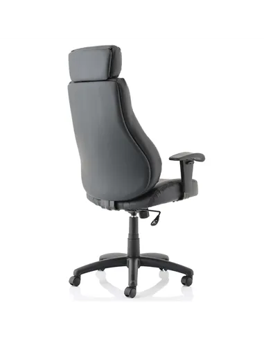 Dynamic Winsor Black Leather Office Chair With Headrest EX000213