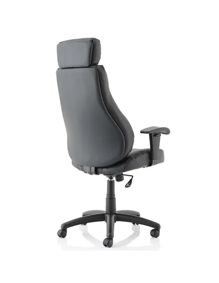 Dynamic Winsor Black Leather Office Chair With Headrest EX000213