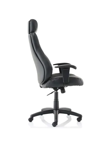 Dynamic Winsor Black Leather Office Chair With Headrest EX000213