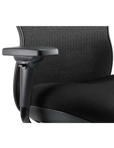 Dynamic Stealth Shadow Ergo Posture Heavy Duty Office Chair Black Airmesh Seat KC0158