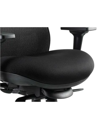 Dynamic Stealth Shadow Ergo Posture Heavy Duty Office Chair Black Airmesh Seat KC0158