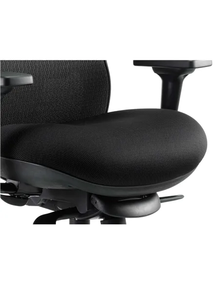 Dynamic Stealth Shadow Ergo Posture Heavy Duty Office Chair Black Airmesh Seat KC0158