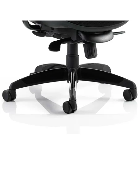 Dynamic Stealth Shadow Ergo Posture Heavy Duty Office Chair Black Airmesh Seat KC0158